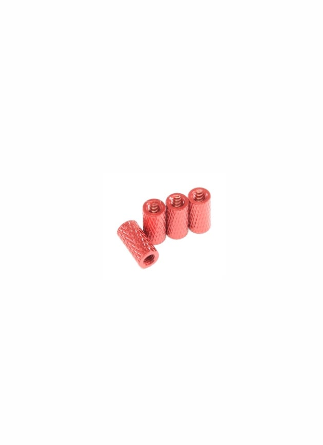 M3 Anodised Aluminium Alloy Threaded Spacer Fully Knurled