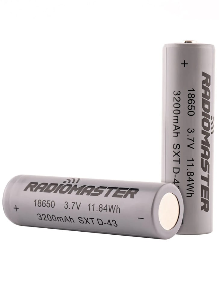 RadioMaster 3200mah 3.7v Li-ion 18650 Cells (2pc)