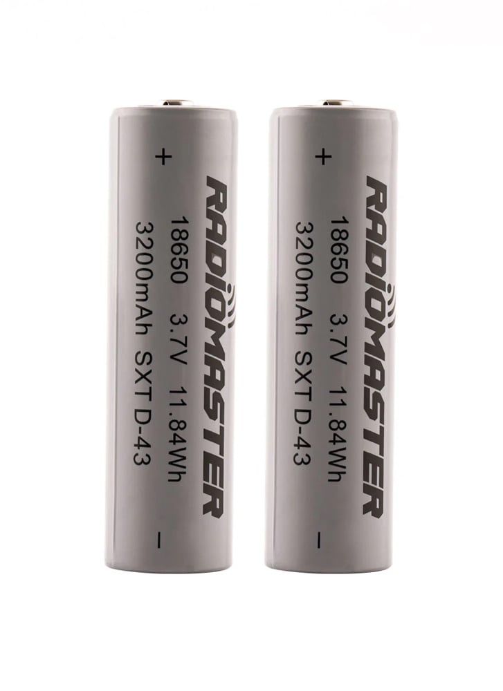 RadioMaster 3200mah 3.7v Li-ion 18650 Cells (2pc)