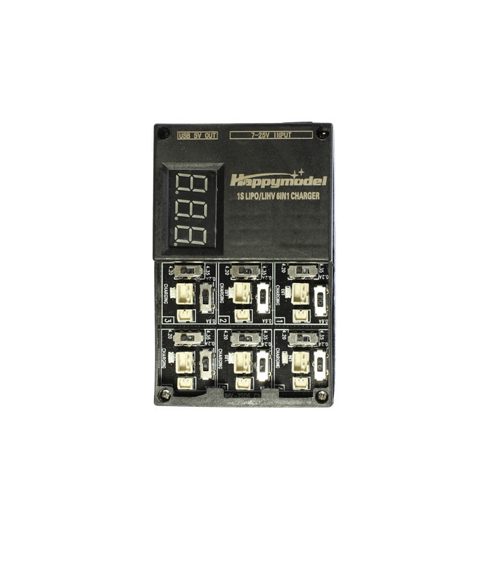 Happymodel 6-in-1 1S Lipo/LiHV Battery Charger