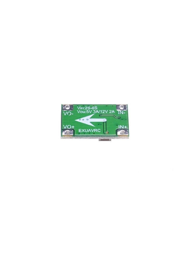 Mini 5V (3A) /12V (2A) Step Down Voltage Regulator – Input 2-6S