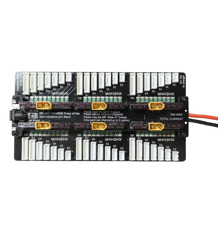 XT60 40A Fused Parallel Charging Board 2-8S LiPo