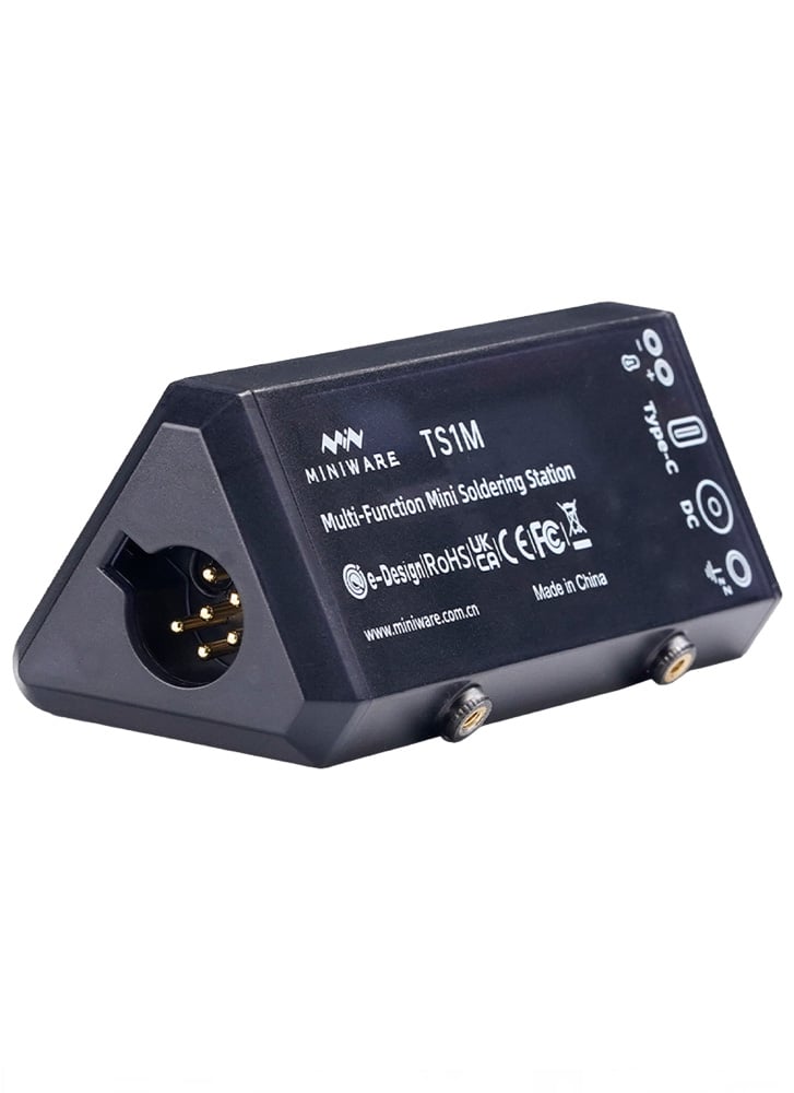 Miniware TS1M Mini Soldering Station – 200W USB-C PD & DC, Smart Control, 100–450°C