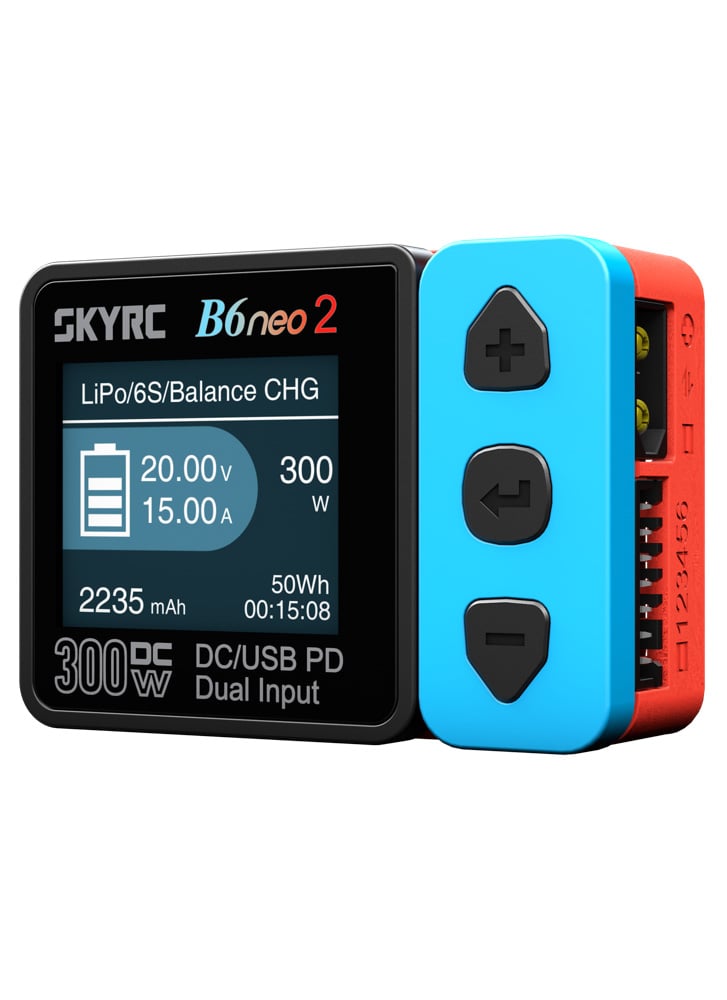 SkyRC B6neo2 DC 300W 15A 1–6S DC Portable Smart Charger