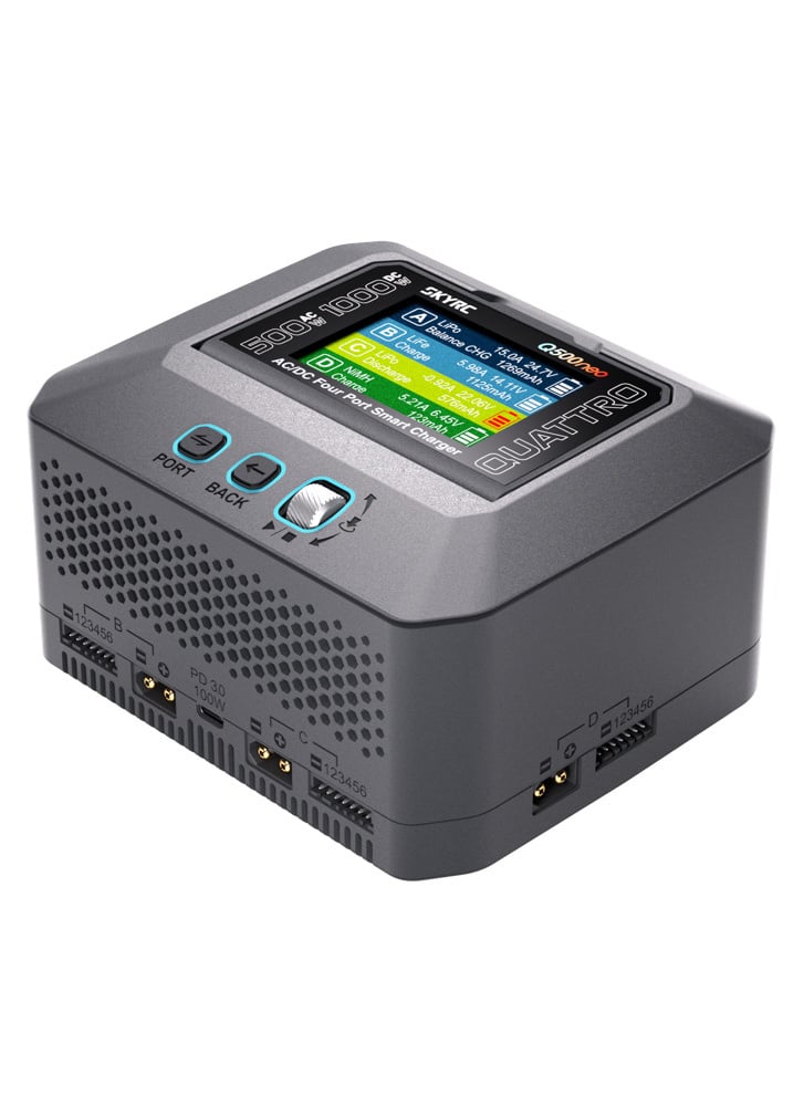SkyRC Q500neo AC/DC 4-Port Charger 1-6S (XT60)