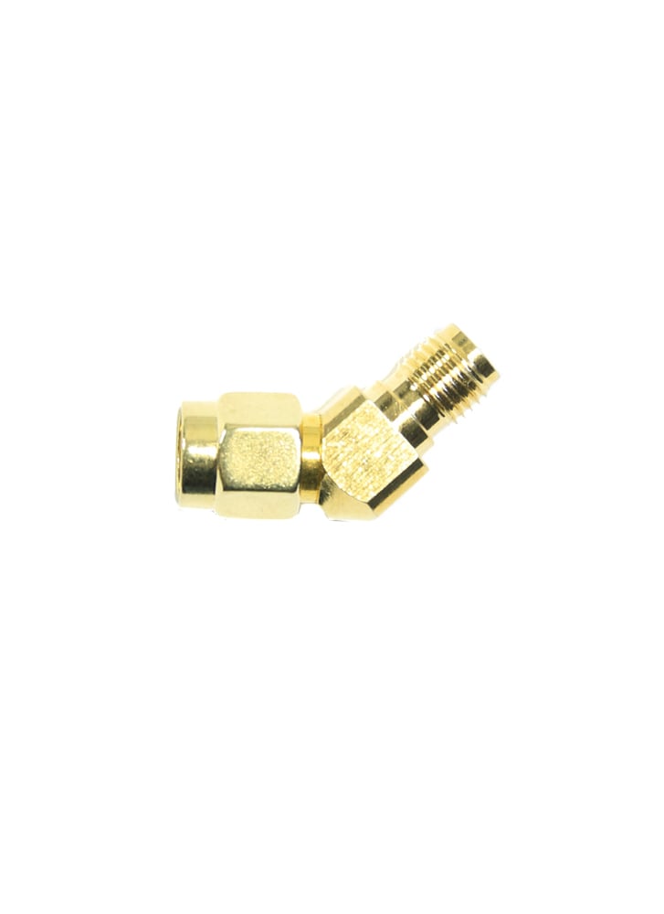 SMA / RP-SMA Male to Female 45 Degree Adapter