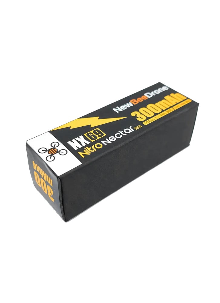 NewBeeDrone Nitro Nectar NX69 300mAh 1S 80C HV LiPo Battery (Pack of 4)