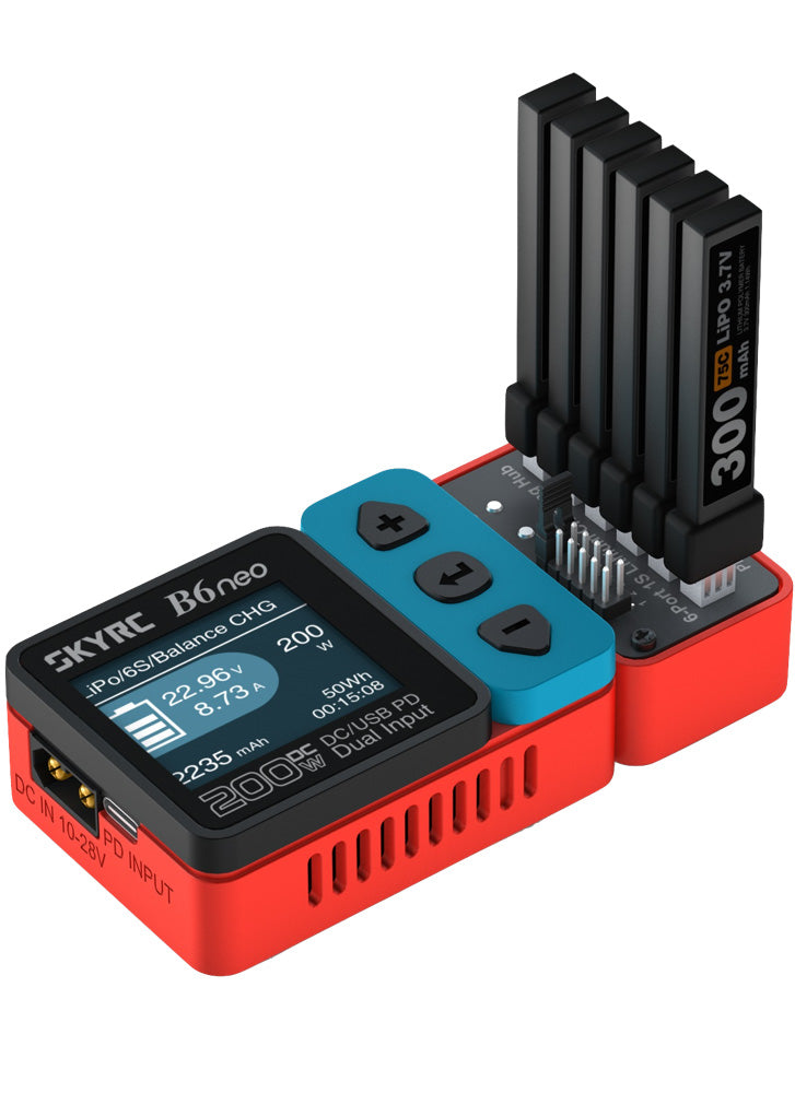 SKYRC OSH 6-Port 1S Lithium Battery Charging Hub (PH2 / BT2.0)