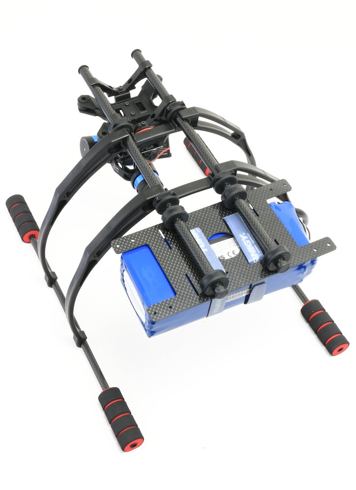 Large Carbon Fibre 4-6s LiPo Battery Mount 18cm x 9cm
