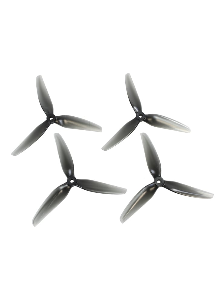HQProps 6×3.5 Durable Tri-Blade Propellers Light Grey