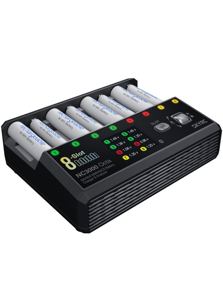 SkyRC NC3000 Octa 8 Slot AA/AAA NiMH & NiCD Battery Charger & Analyzer