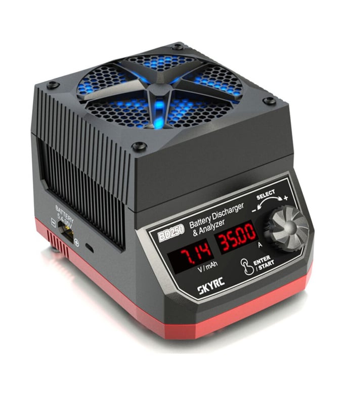 SkyRC BD250 250W 35A Battery Discharger & Analyser 2-8S LiPo