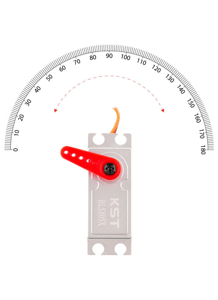 KST BLS805X HV Brushless Digital Tail Servo 7.5Kgf.cm 0.039sec for Heli 550-700