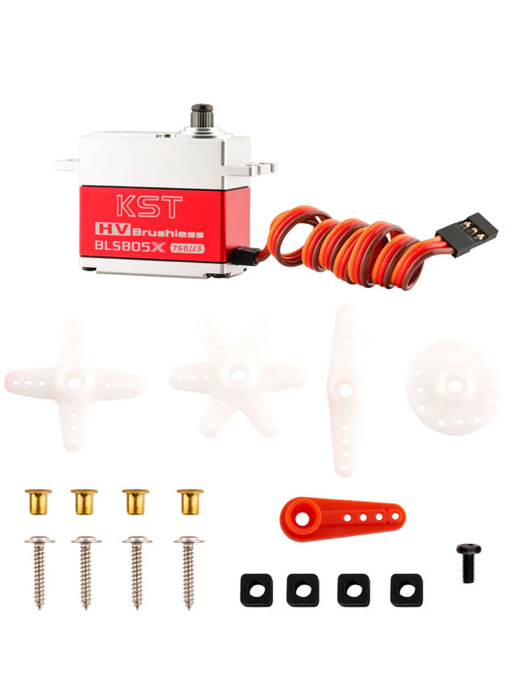 KST BLS805X HV Brushless Digital Tail Servo 7.5Kgf.cm 0.039sec for Heli 550-700