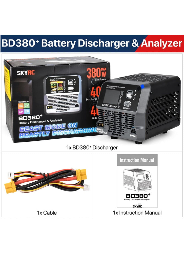 SkyRC BD380+ 380W 40A Battery Discharger & Analyser