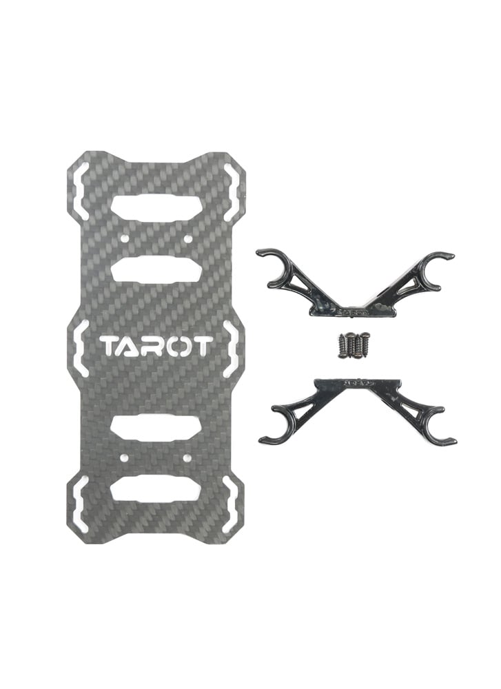 Tarot 680 Pro Carbon Fibre Battery Mount – 10mm Clips
