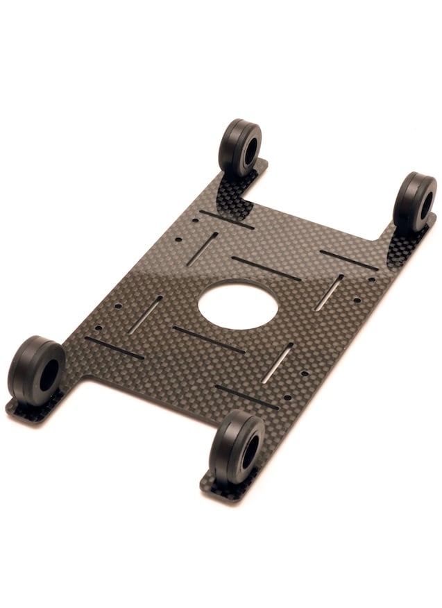 Large Carbon Fibre 4-6s LiPo Battery Mount 18cm x 9cm