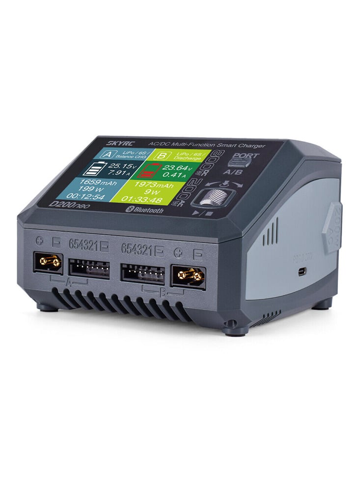 SkyRC D200 Neo 200W AC/DC Dual Channel Battery Charger
