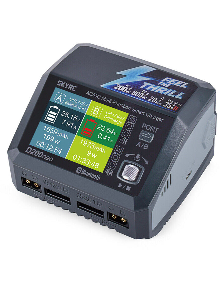 SkyRC D200 Neo 200W AC/DC Dual Channel Battery Charger