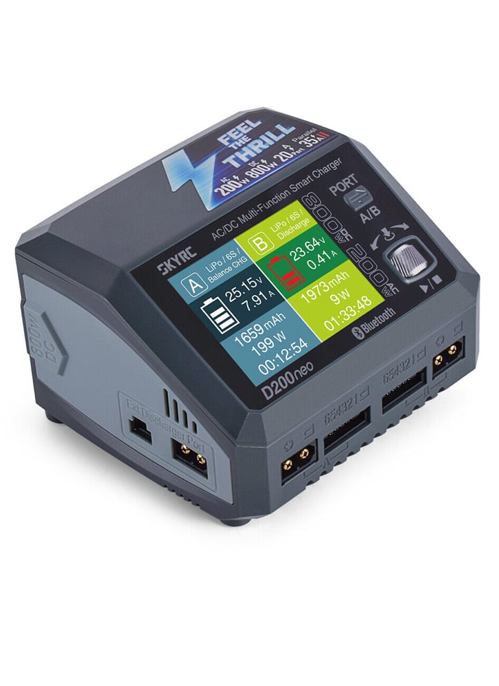 SkyRC D200 Neo 200W AC/DC Dual Channel Battery Charger
