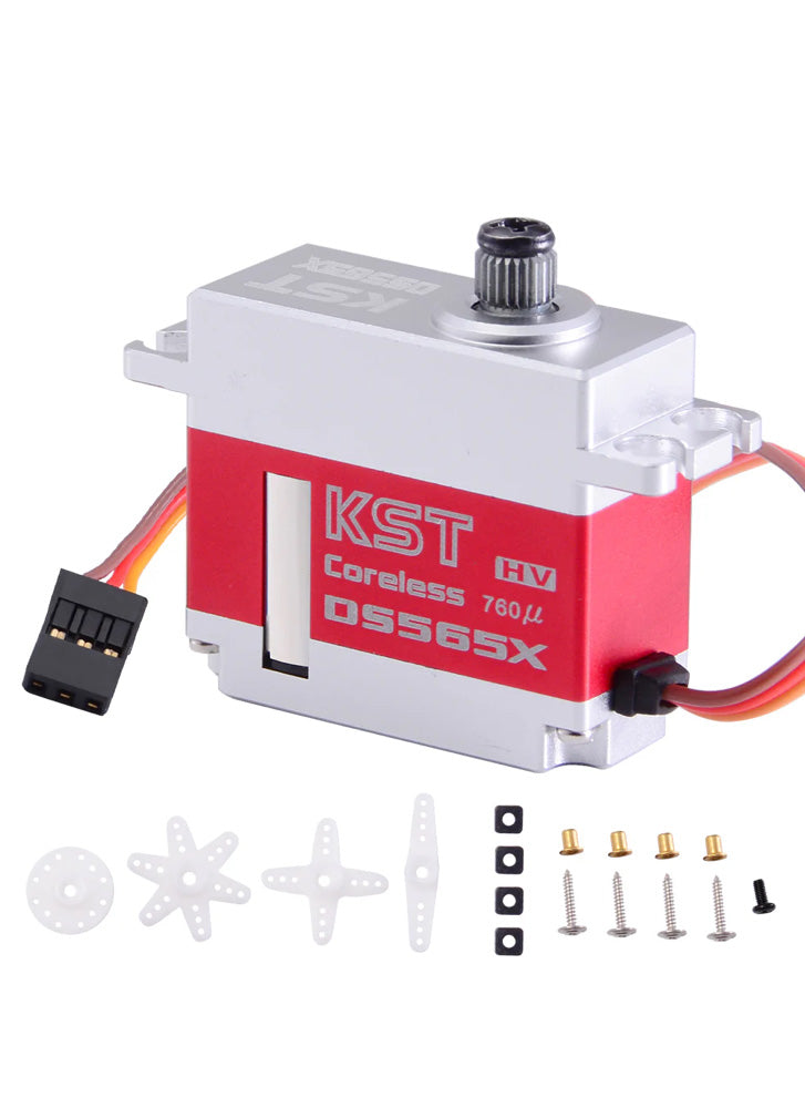 KST DS565X HV Digital Metal Geared Tail Coreless Servo 6.0Kgf.cm 0.04sec for Heli 325-425