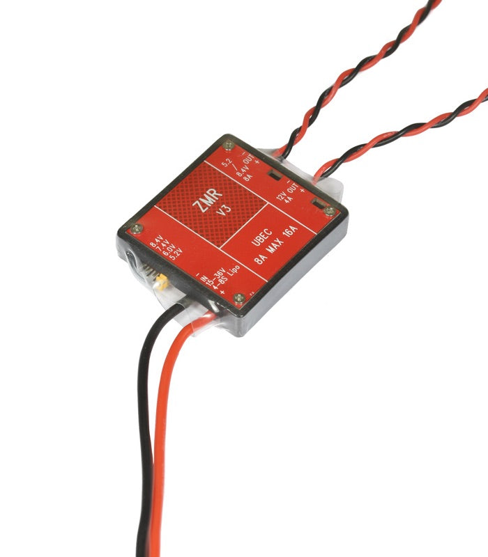 ZMR V3 15 – 36V Input, Dual Output 5.2-8.4V/12V UBEC With Noise Reduction