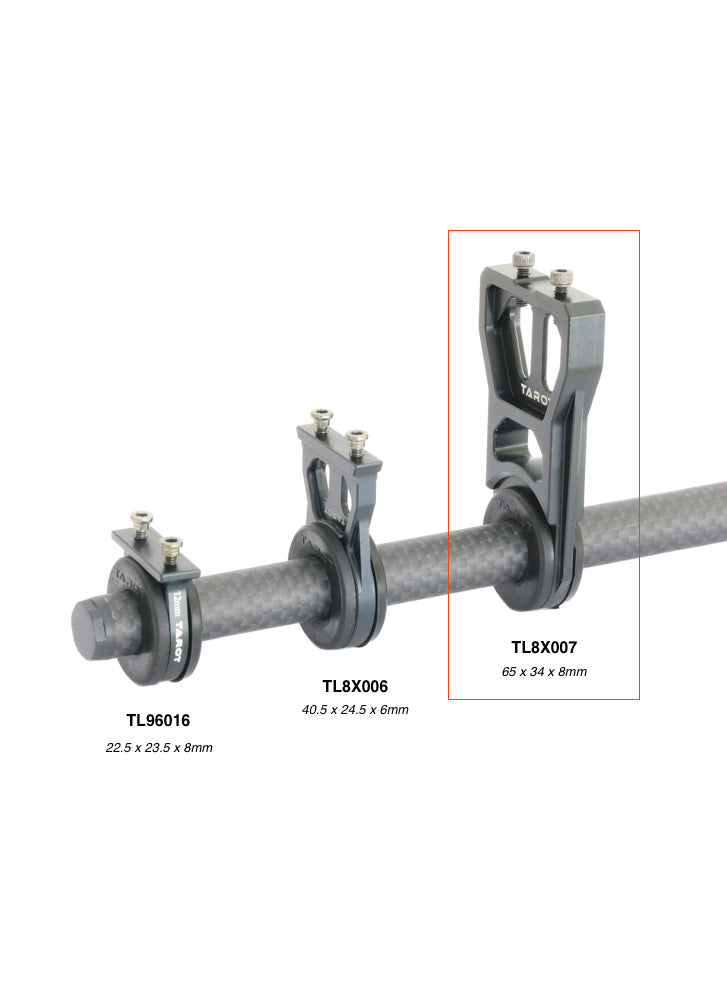 Tarot Shock Absorbing Tube Clamp 10-12mm – 2Pcs TL8X007