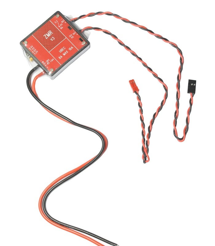 ZMR V3 15 – 36V Input, Dual Output 5.2-8.4V/12V UBEC With Noise Reduction