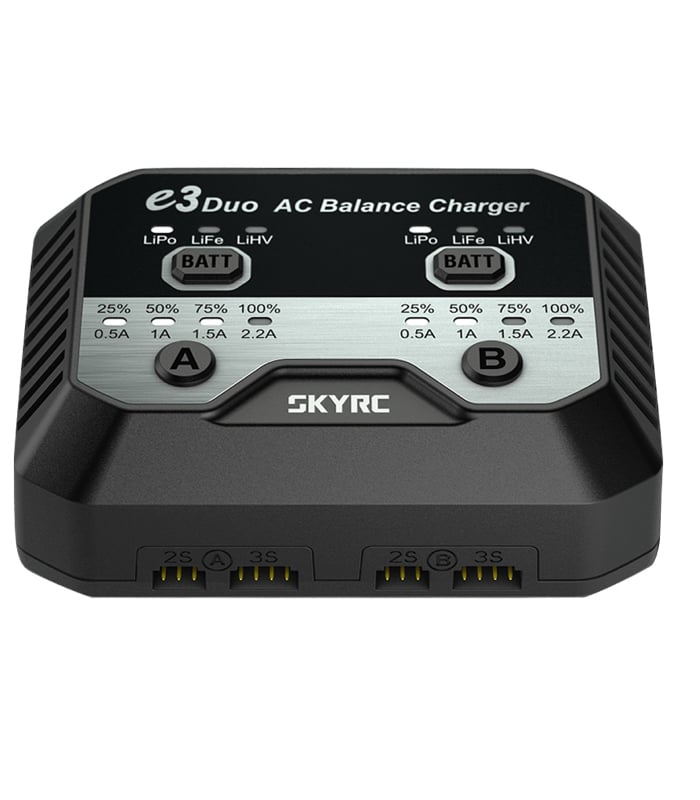 SkyRC e3 DUO 20W 2-3S Dual Channel AC Charger