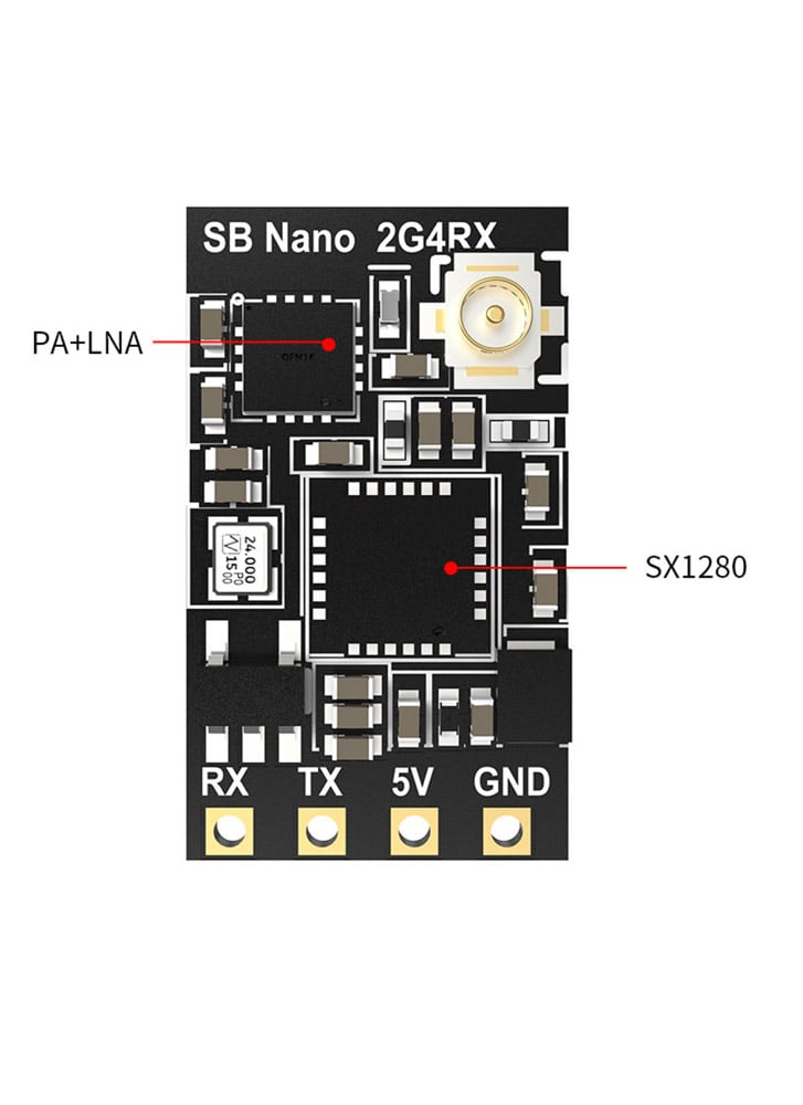 SpeedyBee Nano 2.4G ExpressLRS ELRS Receiver with PA & LNA