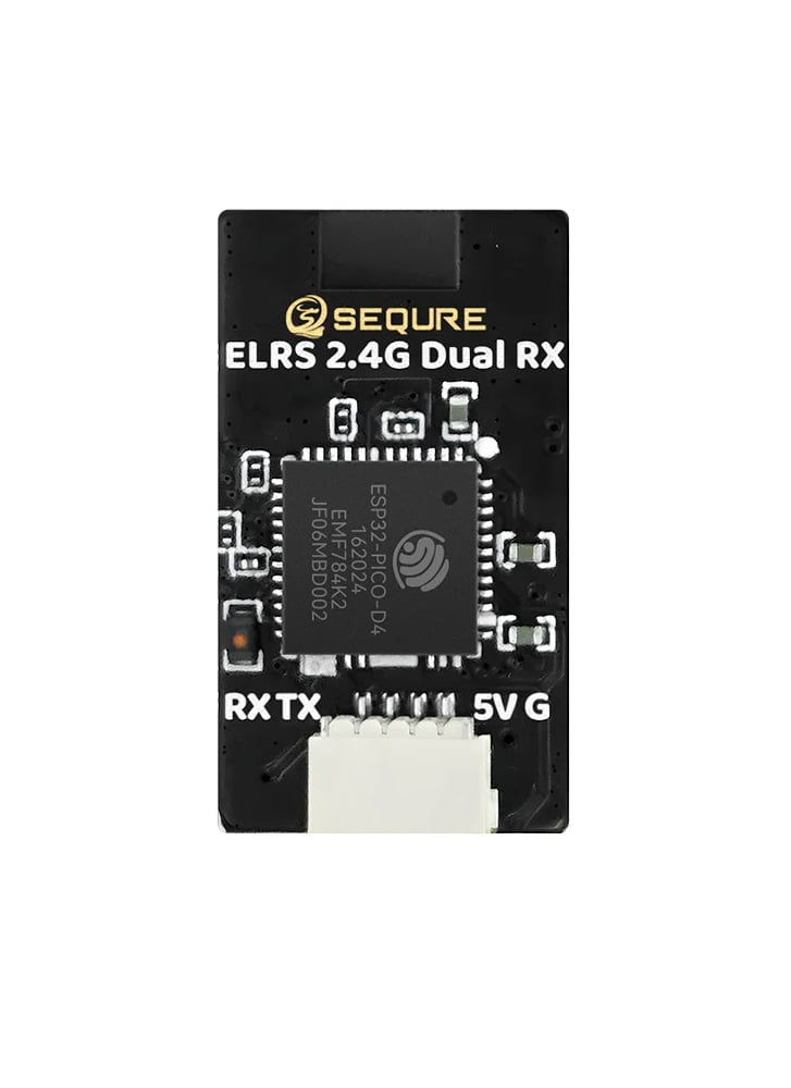 Sequre 2.4G Dual RX True Diversity ExpressLRS ELRS Receiver with PA+LNA – Dual Antenna
