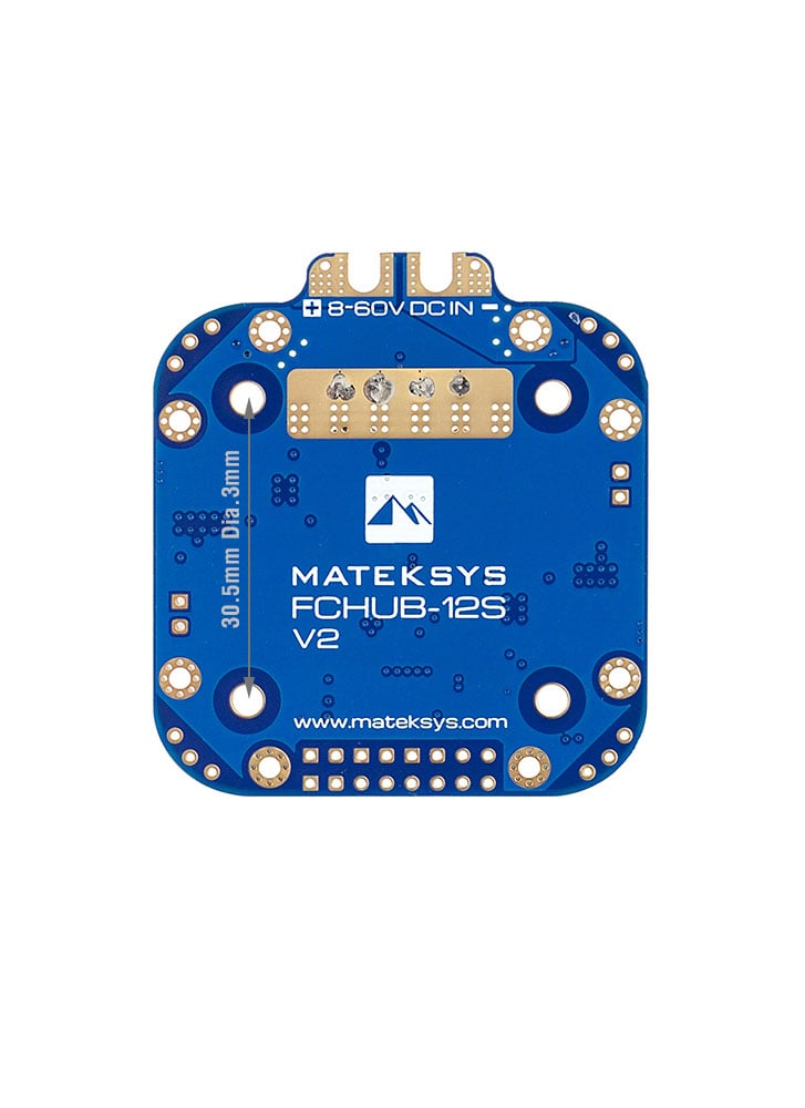 Matek FCHUB-12S V2 PDB with 440A Current Sensor & Dual BEC for X Class Quad