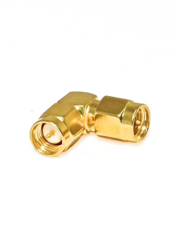 SMA Male to SMA Male Right Angle Adapter