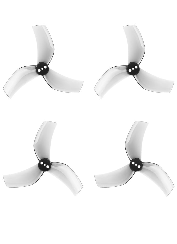 Gemfan D63 3 Blade Cinewhoop Props (1.5mm) – Clear Grey