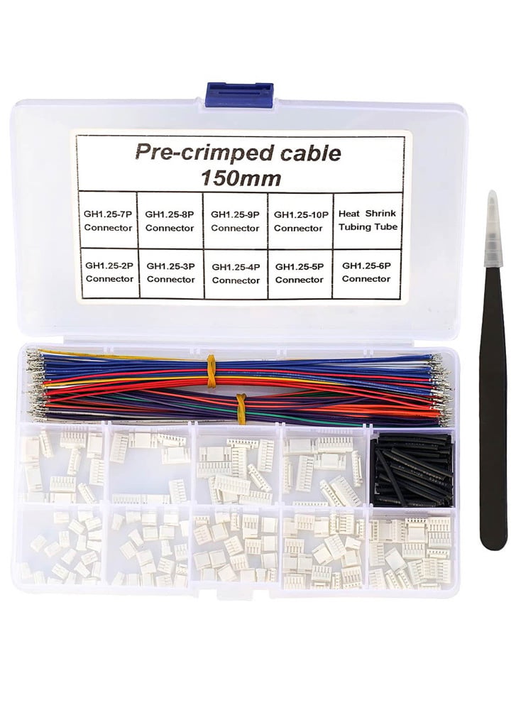 JST GH 1.25 Connectors & Pre-Crimped Silicone Wire Cable Set