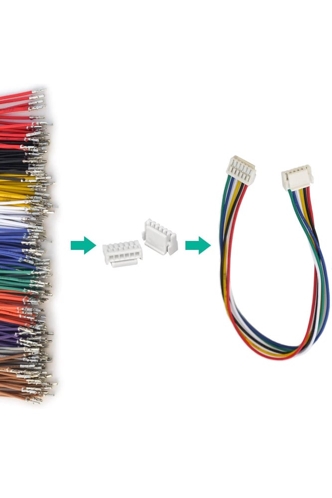 JST GH 1.25 Connectors & Pre-Crimped Silicone Wire Cable Set