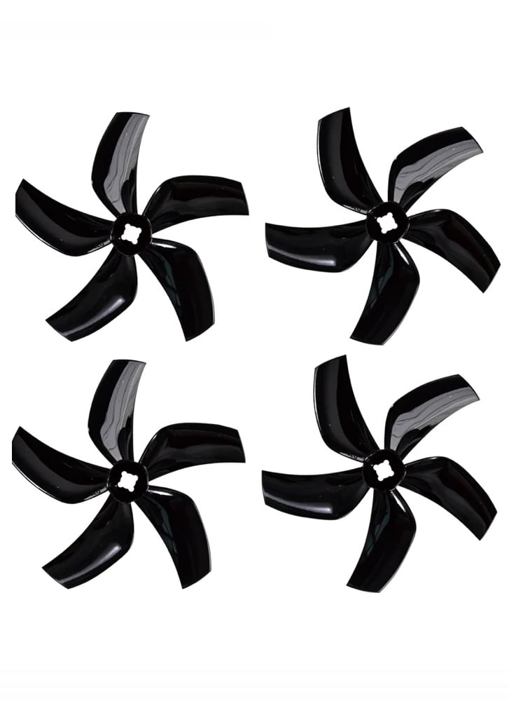 Gemfan D76 5 Blade Cinewhoop Props – Black