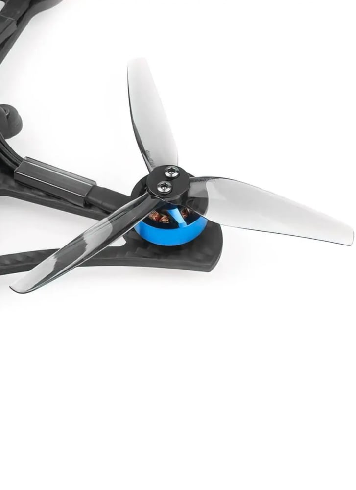 HQProps T3.5x2x3 Tri-Blade Propellers (1.5mm Shaft) – Grey