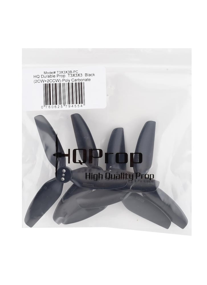 HQProp T3X3X3 3030 – Black (2CW+2CCW)