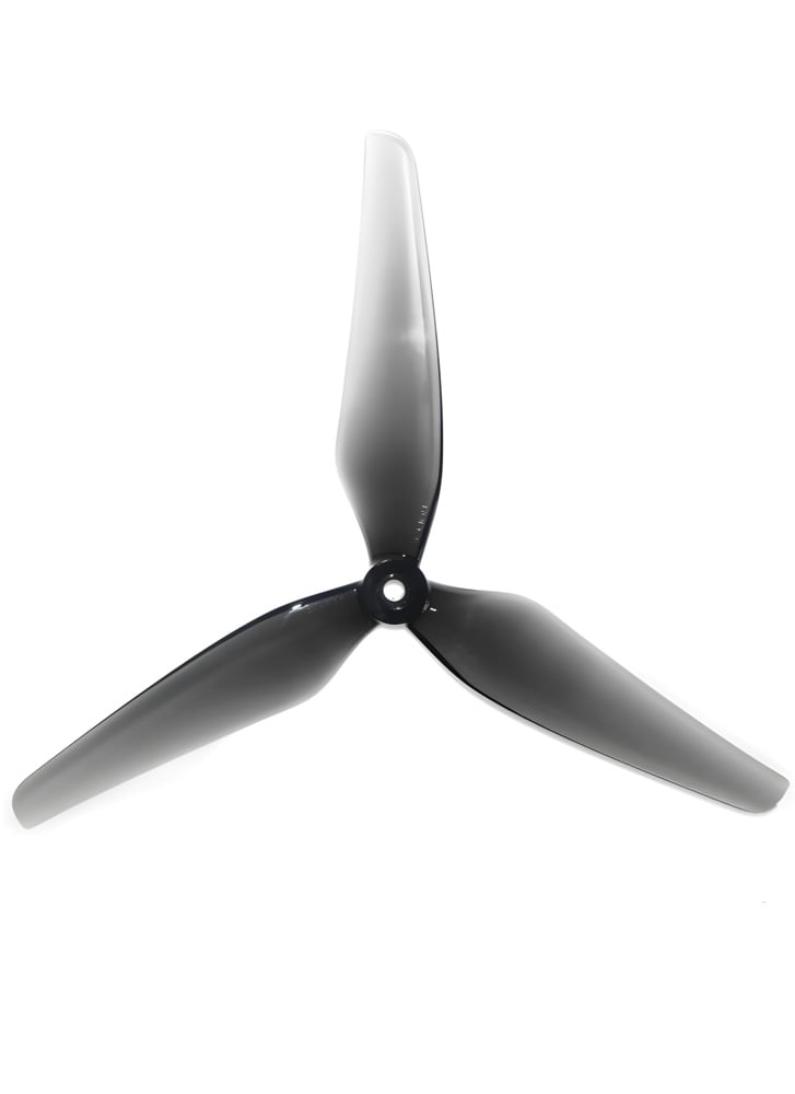 HQProps 8×4 Durable Tri-Blade Propellers Light Grey (1CW+1CCW)