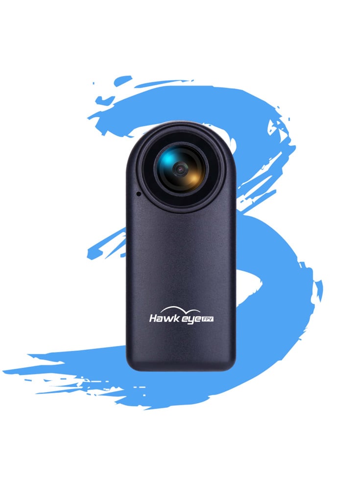 Hawkeye 4K Thumb 3 FPV WiFi Action Camera with EIS & Supports Gyroflow