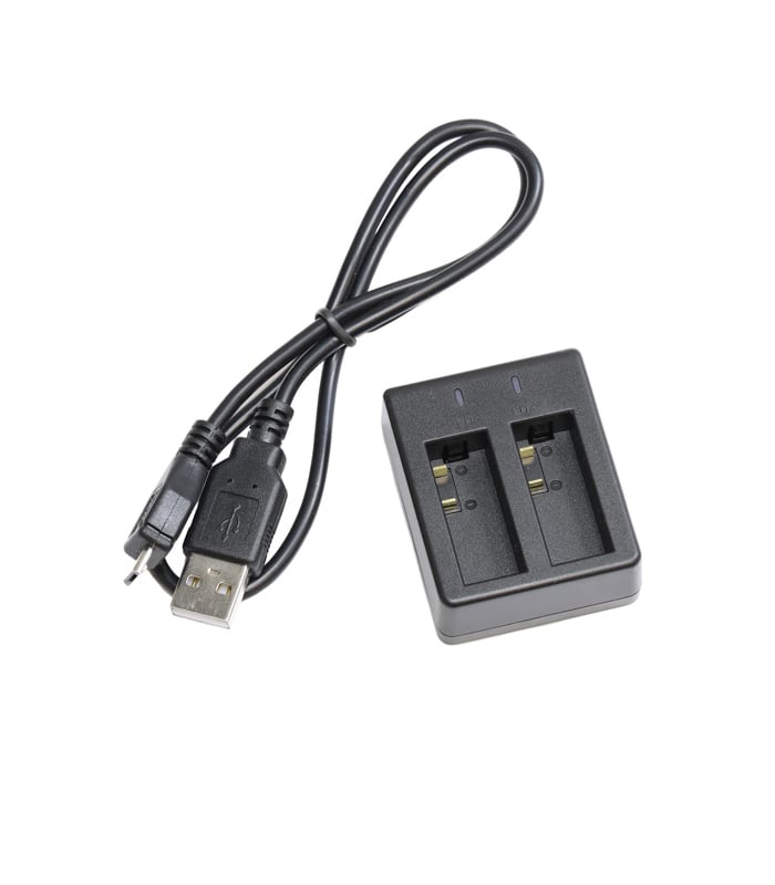 USB Dual Battery Charger for Hawkeye Firefly Action Camera