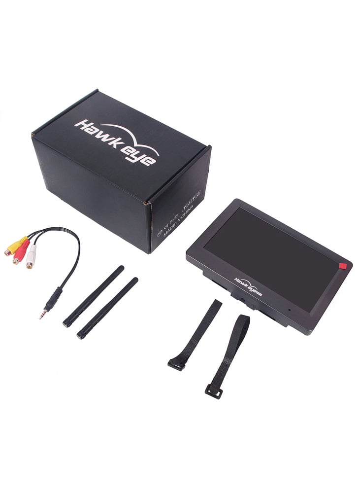 Hawkeye 7 inch Sharp Vision II FPV Monitor with Diversity RX