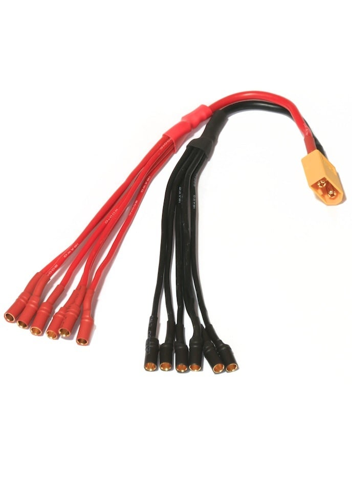XT60 ESC (3.5mm) Hexacopter Power Breakout Cable