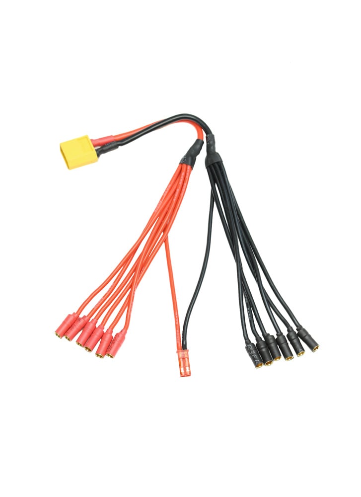 XT60 ESC (3.5mm) Quad / Hexa Power Breakout Cable with JST