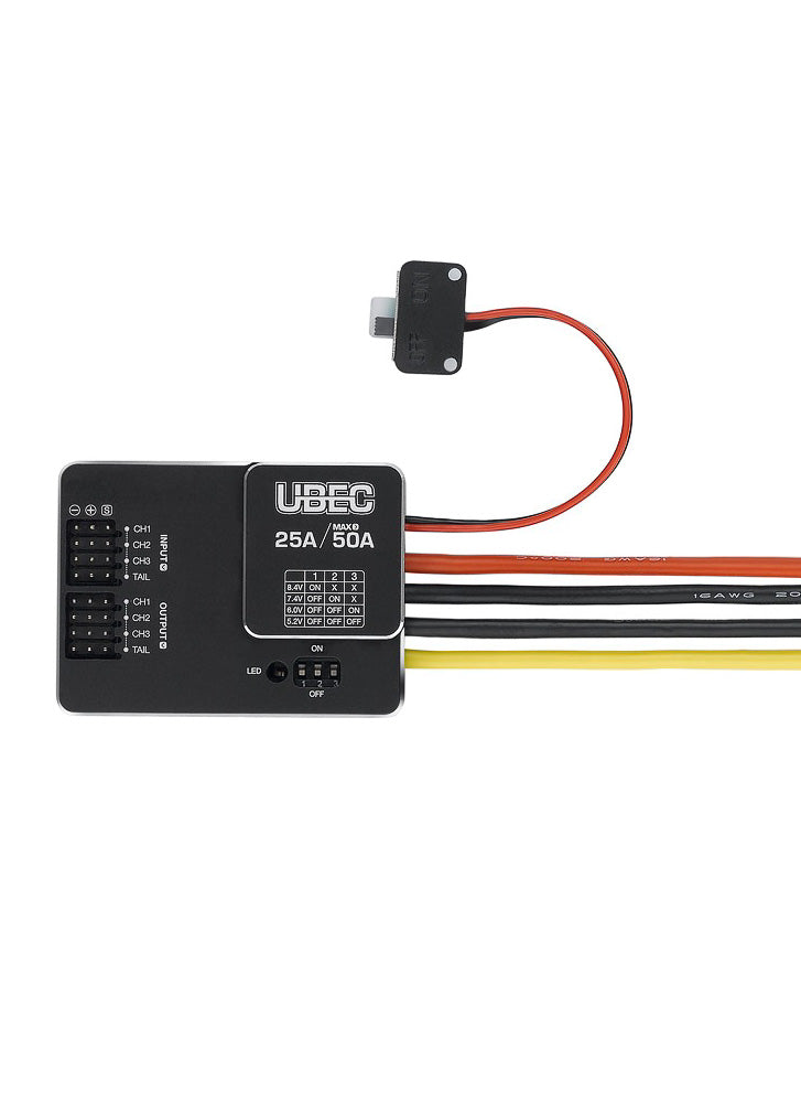 Hobbywing 25A 3-18S HV UBEC with 5.2/6/7.4/8.4 Output