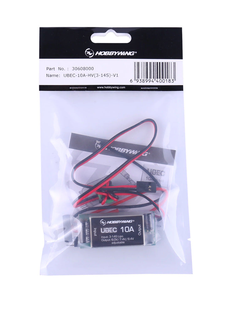 Hobbywing 10A 3-14S UBEC with 6.0V/7.4V/8.4V Output