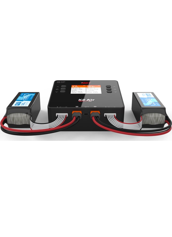ISDT K2 Air Dual Port 1~6S AC200W / DC500W Smart Charger