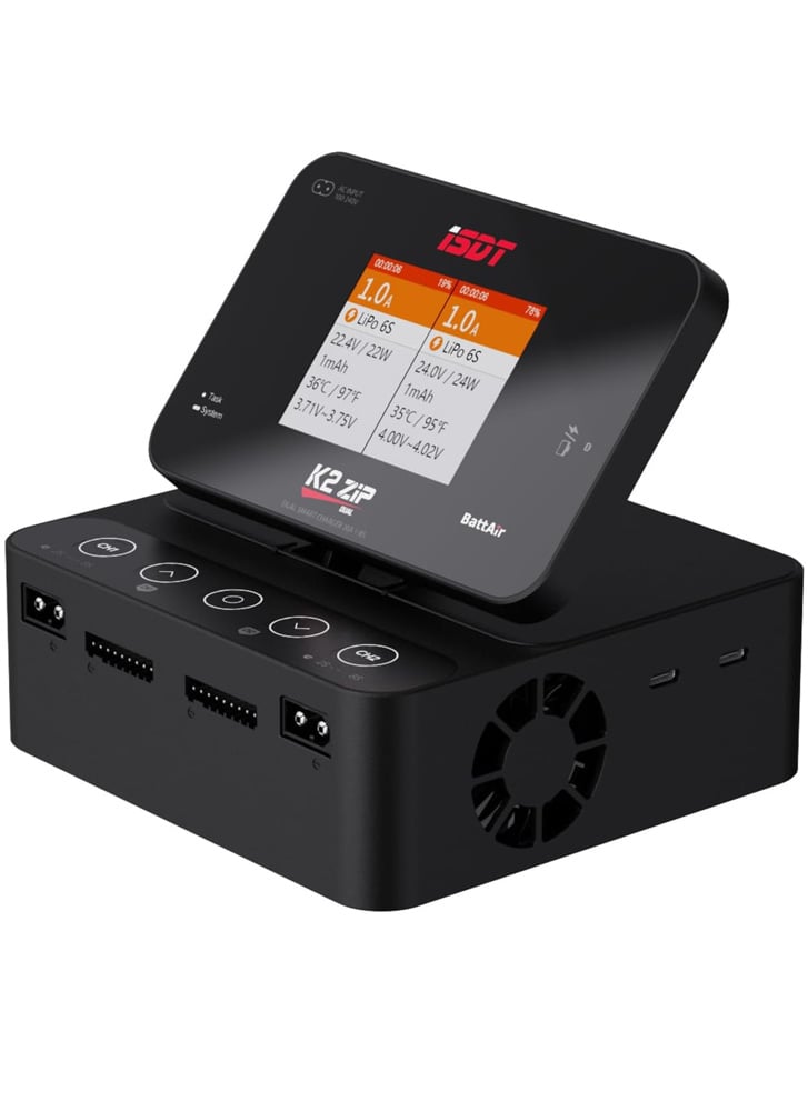 ISDT K2 Zip Dual Port 1~8S AC200W / DC500W Smart Charger