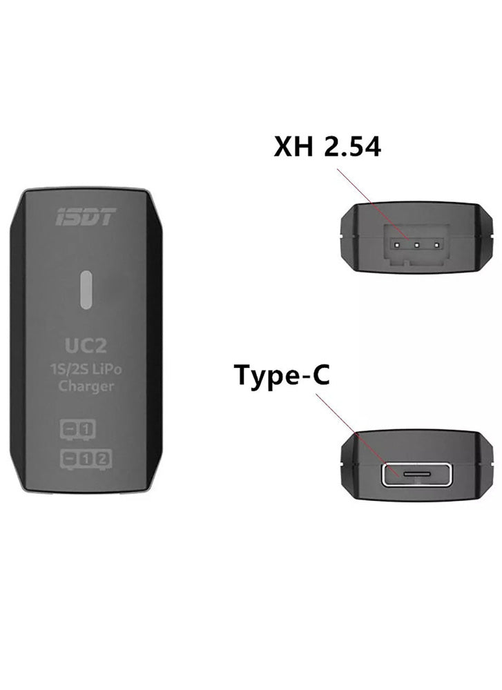 ISDT UC2 1S/2S USB-C Micro Charger